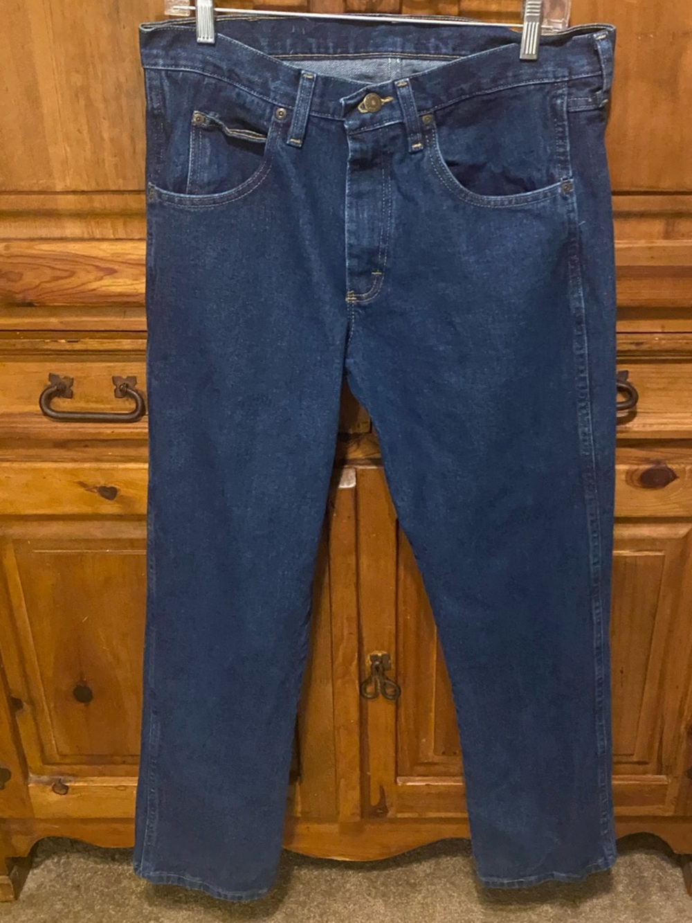 Wrangler Rugged Wear Relaxed Fit Antique Navy denim Jeans 32x32
